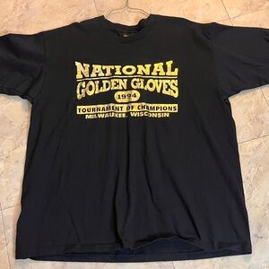 Vintage 1994 National Golden Gloves Boxing Tshirt XL Milwaukee Holoubek Mens